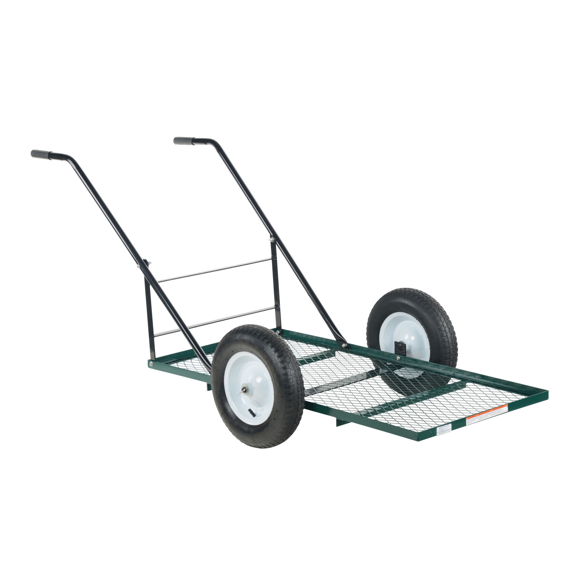 Vestil Landscape Cart - Low Profile Tilt, 500-Lb. Capacity, Pneumatic Tires, Mesh Sides, Model# LSC-2448-TC